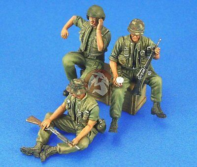 Legend 1/35 Us Army Afv Crew Set In Vietnam War (3 Figures) [resin Model] Lf0107