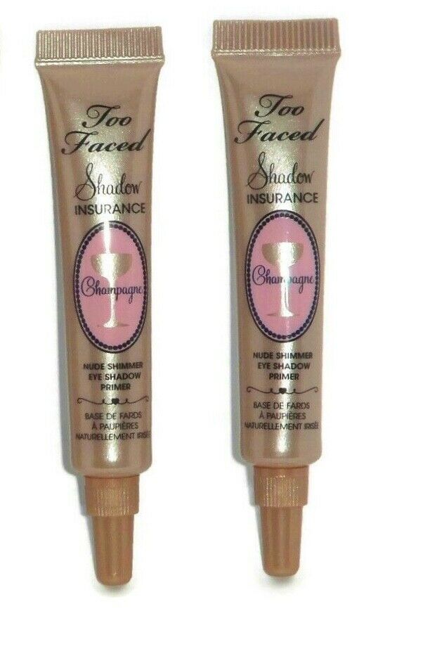 2pk- Too Faced Shadow Insurance Champagne Nude Shimmer Eye Shadow Primer 0.17oz