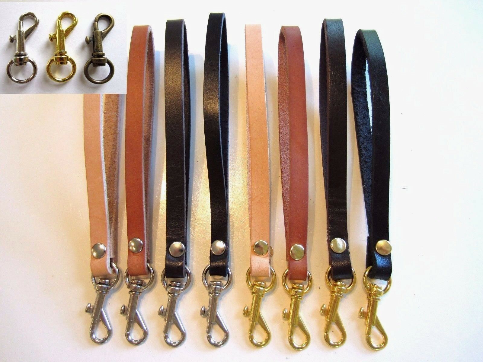 Leather Wrist Strap, Replacement Strap, Wristlet Purse Strap, Key Chain, Key Fob