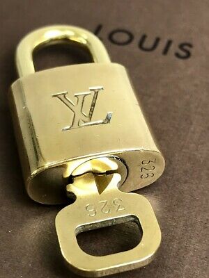 Louis Vuitton Padlock Lock & Key For Bags Brass Gold (number Random)withtracking