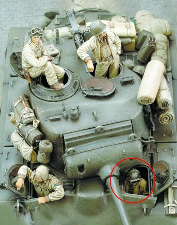 1/35 Resin Wwii Us Tank Crew 4 Figures  Unassembled Unpainted Bl878