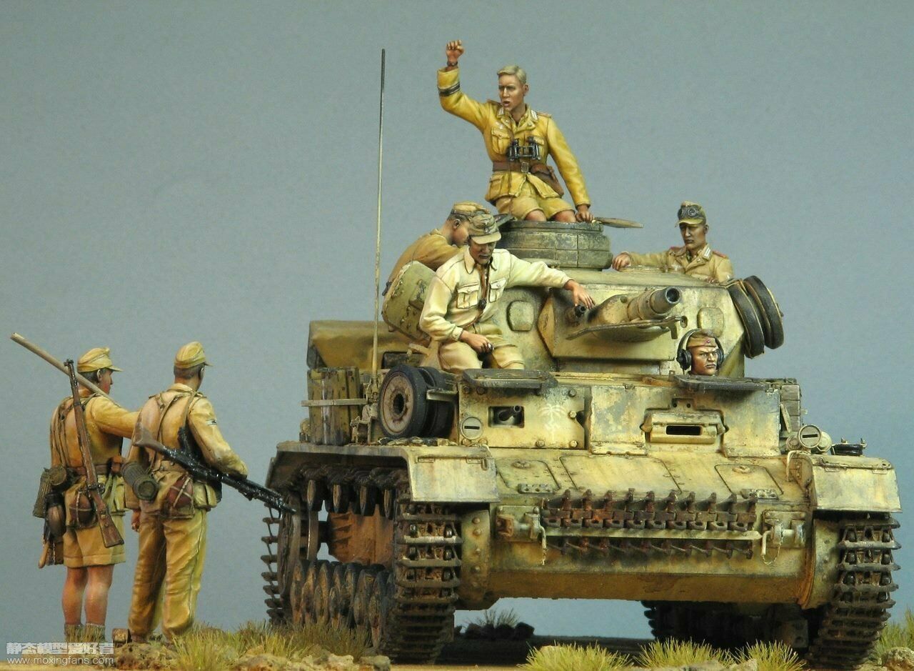 1/35 Resin Wwii German Tank Crew 7 Figures Kit Unpainted Unassembled Qj130