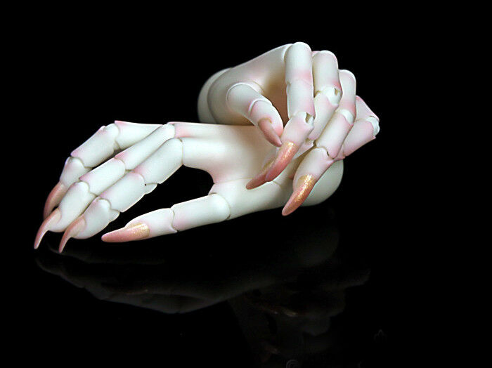 Bjd Female Long Nais Hands Jointed Hands No Veins For 1/3 Female Dolls