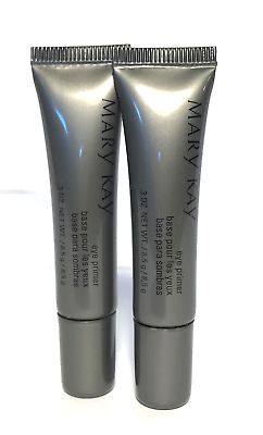 Mary Kay Eye Primer~lot Of 2 Tubes~dries Clear & Long Lasting Formula~full Size!