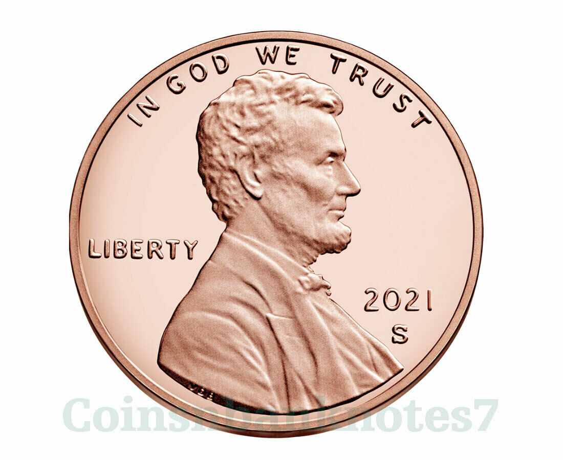 🎀 2021-p,d,s Lincoln Cent 3 Coin Set / D & P From Roll & S From Proof Set